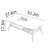 Ash wood rock plate coffee table
