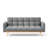 Soft Plush Adjustable Convertible Sofa Bed Multifunctional 3-Seater Couch, Space-Saving Sleeper Sofa with Comfortable Upholstery