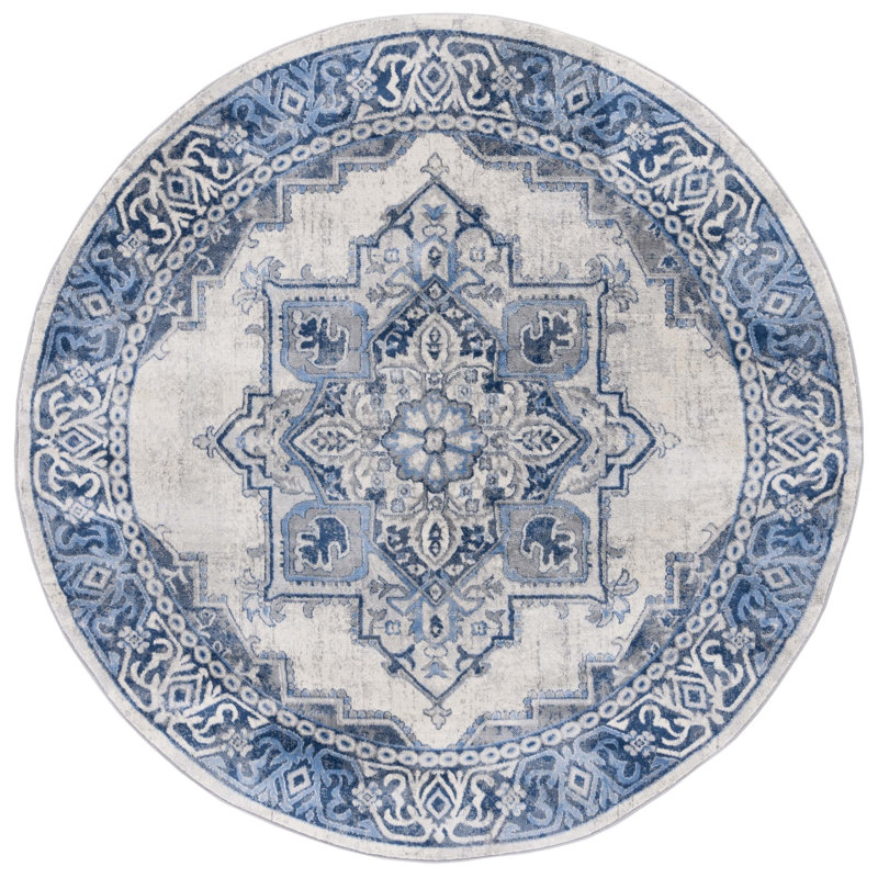 Brentwood Performance Oriental Rug, Round 6'7"