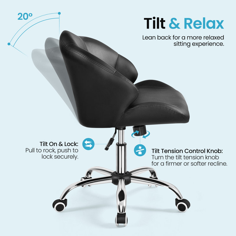 Yaheetech Task Chair, Black