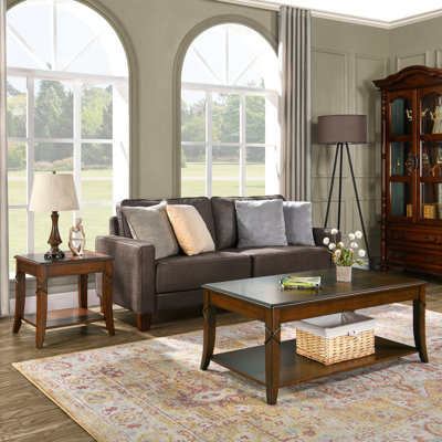 Daschel 2 - Piece Solid Wood Living Room Table Set