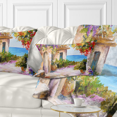 Coussin en polyester Schafer Landscape Summer