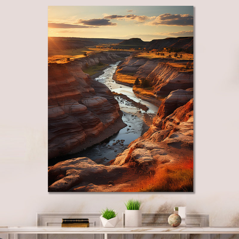 Avajo Canada, Alberta Badlands II - impression, H 40 po x l 30 po x P 1,5 po, Toile tendue