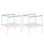 Tables d'appoint en verre trempé avec tablette Finkelstein-105688586-105688587