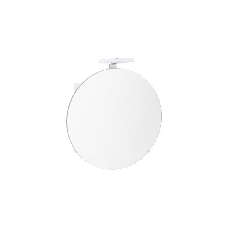 65 cm x 68 cm Ronald Mirror Cabinet with LED Lighting, Matte White