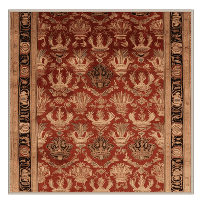 Machine Washable French Brown Area Rug