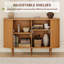 Buffet 47 "avec portes coulissantes, tablettes réglables et armoire de rangement pour la cuisine, la salle à manger-2015176100-2016593120