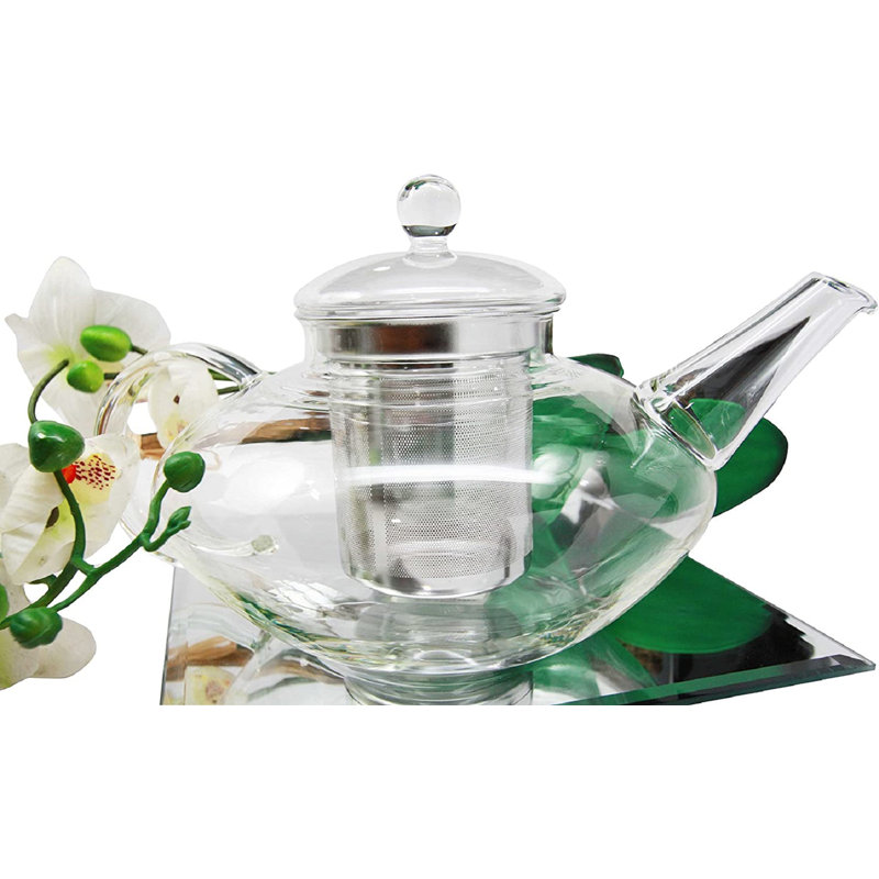 Borosilicate Budwin résistant à la chaleur 48 oz. Théière