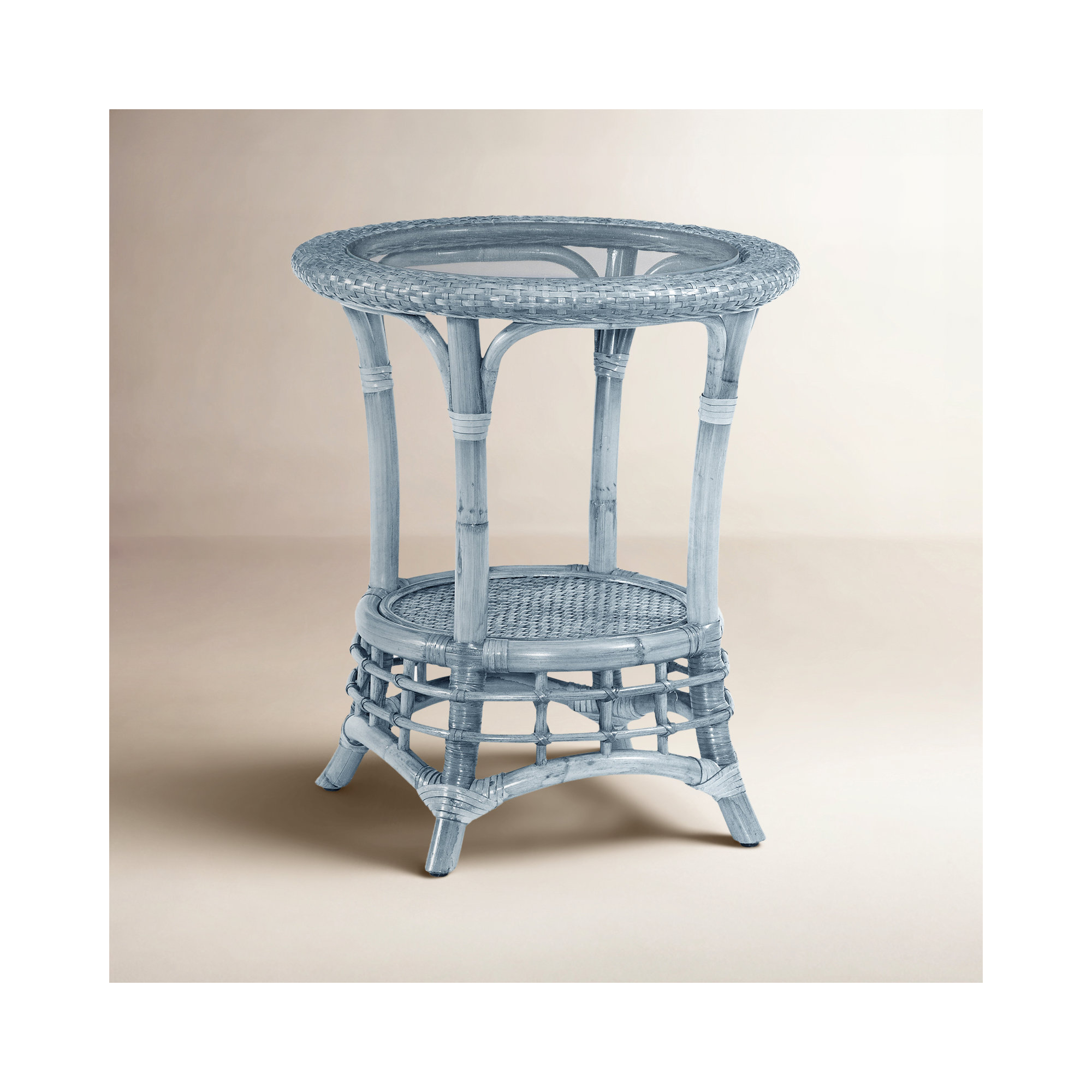 Luca End Table, Sea Glass