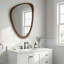 Miroir décoratif irrégulier à cadre en bois massif, pour chambre à coucher, salle de bain, salon, entrée-1948187640-1948187641