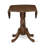 Dublin Dining Room Table - a Round Solid Wood Table Top with Dropleaf & Pedestal Base, 42x42 Inch, Walnut-1627827692-1627827693