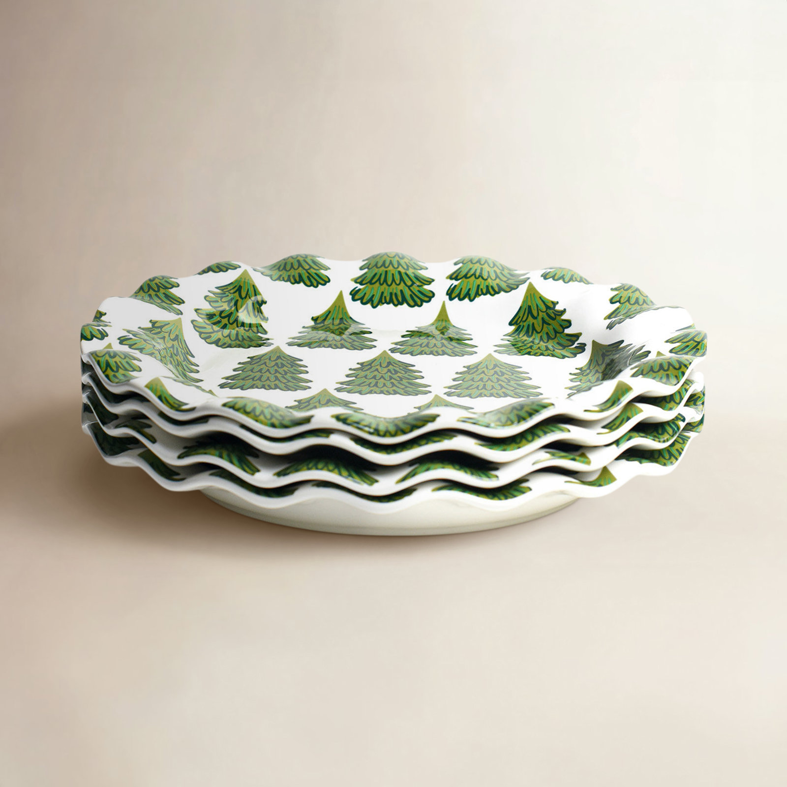 Fir Forest Ruffle Dinner Plate