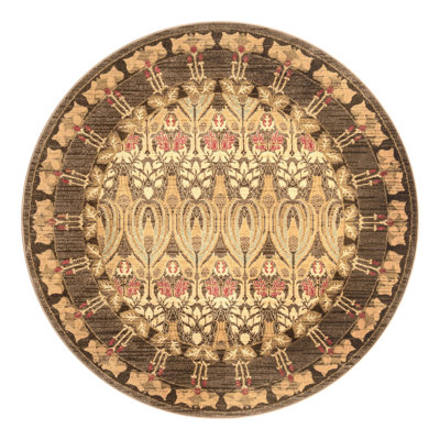 Tapis brun Ikat Moore