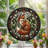 Fox Pattern Stained Glass Window Panel，12"H-1337410386