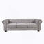 Canapé Chesterfield en tissu de lin-114124457