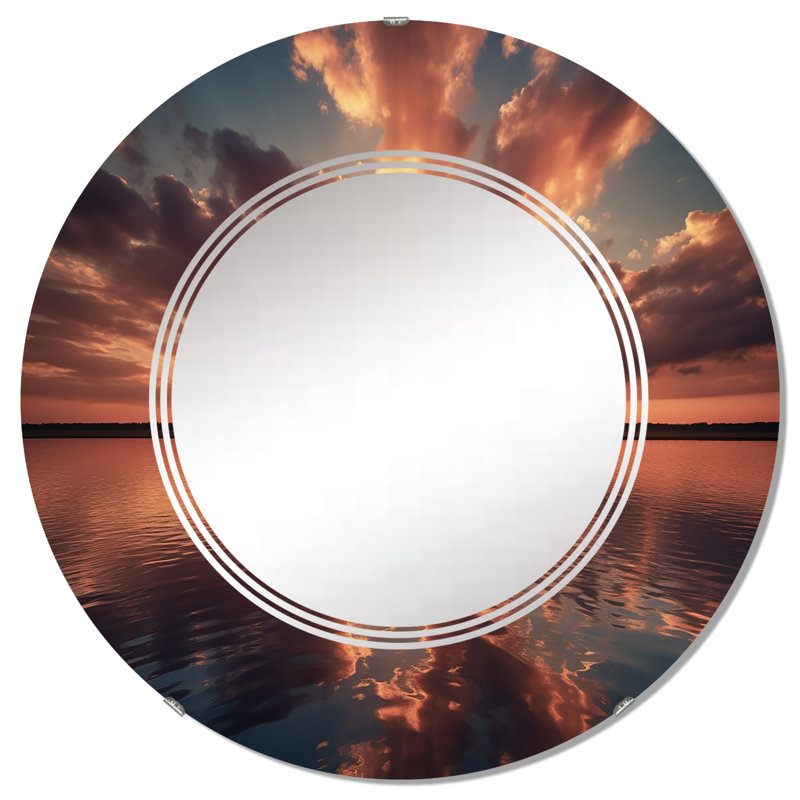 Rond Rond - Miroir mural rond, 32 po x 32 po