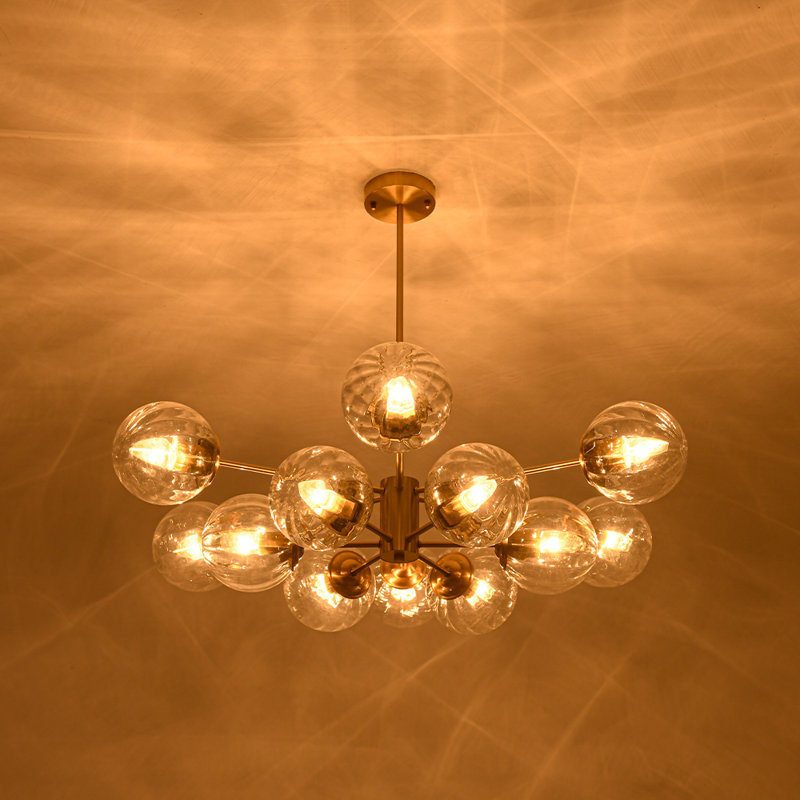 Lustre spoutnik 12 lumières Mid-Century