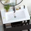 Plateau de meuble-lavabo simple en céramique 30 po avec lavabo et trous pour robinet