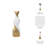 Sculptural Vase with a Twisting Silhouette – Modern Tall Vase and Table Vase for Home Decor – Decorative Flower Vase for Shelf, Entryway, or Mantel Styling-1819471087-1819471090