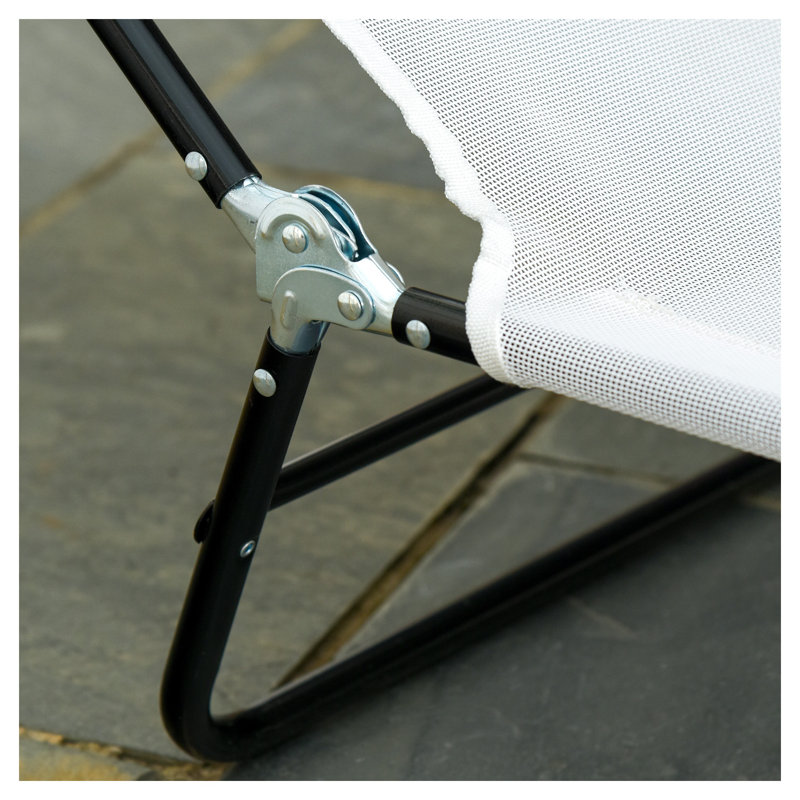 Méridienne pliante avec coussin Outsunny