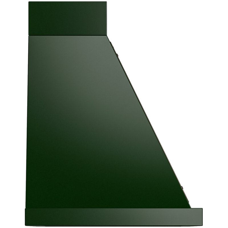 ILVE Nostalgie II Series Noblesse 30 inch Wall Mount Range Hood with 600 CFM, Emerald Green/Burnished