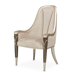 Chaise avec accoudoirs capitonnée Villa Cherie