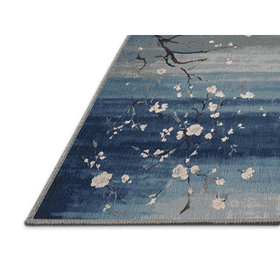 Machine Washable Gray Area Rug
