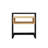 Merab Arland C-Shaped Nightstand & Side Table – Two-Tone with Open Storage