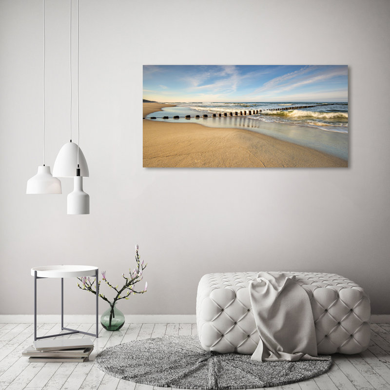 Beach on the Baltic 1 Piece Wrapped Canvas Wall Art