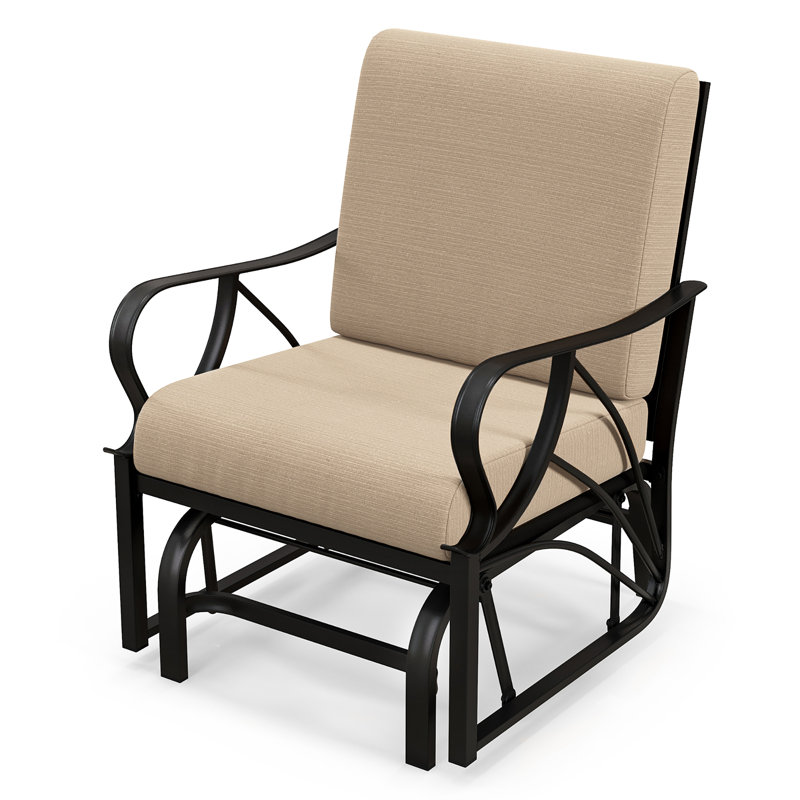 Chaise coulissante en métal avec coussins Milve
