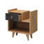 Heaven 50cm W Manufactured Wood Bedside Table