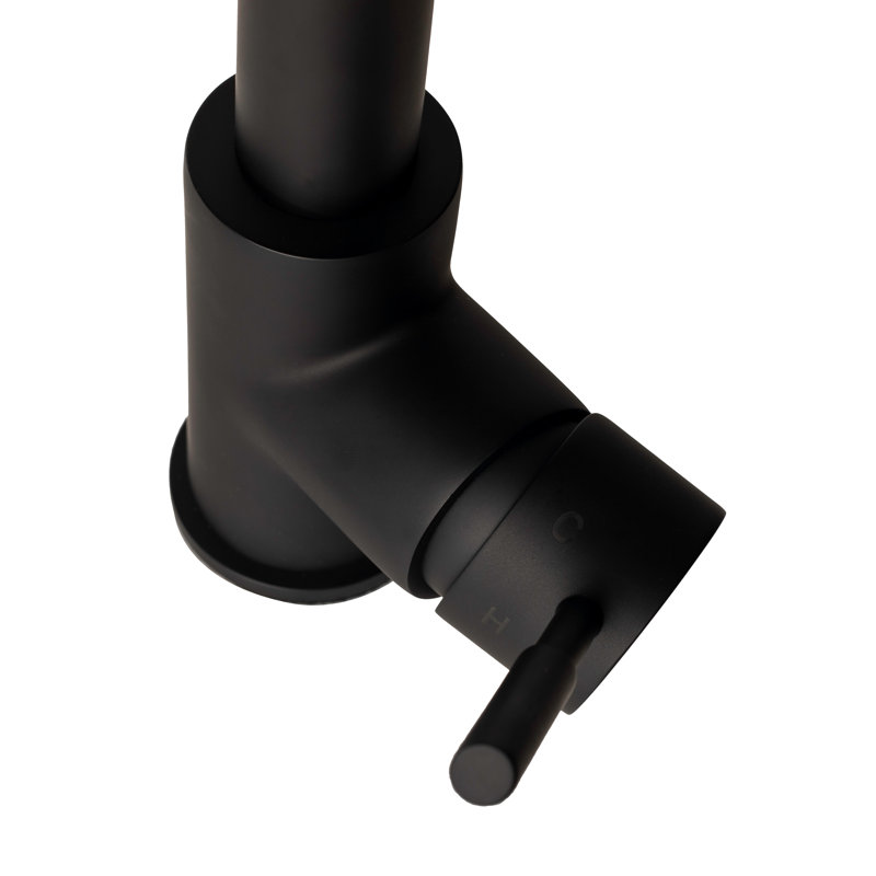 Monet Single Handle Kitchen Faucet with Side Spray and Accessories, Matte Black