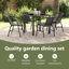 Square 5 - Piece 4 - Person Outdoor Table Set