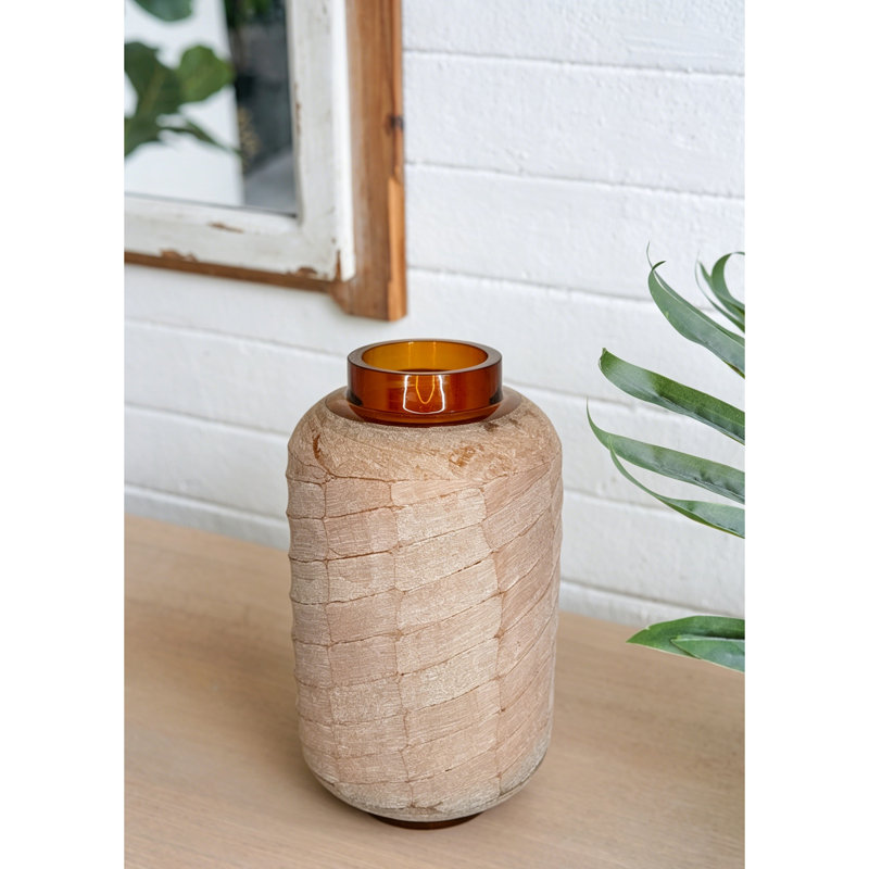 Vase en verre décoratif