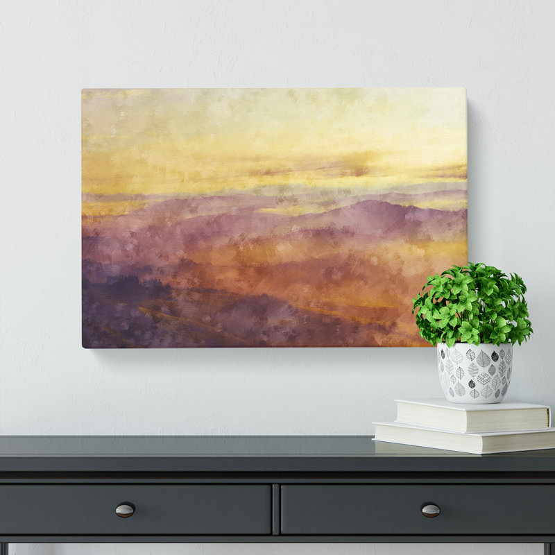 Misty Mountains In Pisa Italy - Wrapped Canvas, 50cm H x 76cm W x 3cm D
