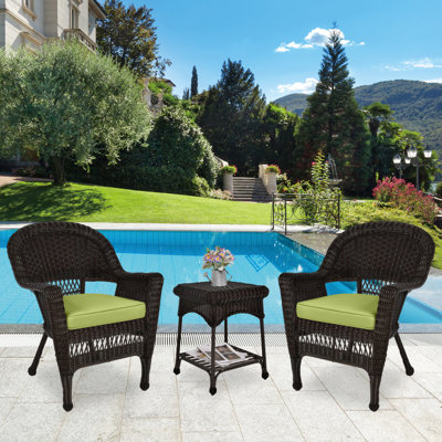Byxbee 2 - Person Patio Conversation Set with Cushions