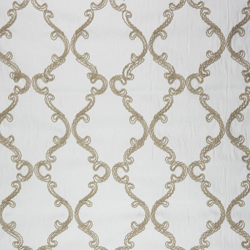 Tissu boucles et tourbillons Wesco, Taupe