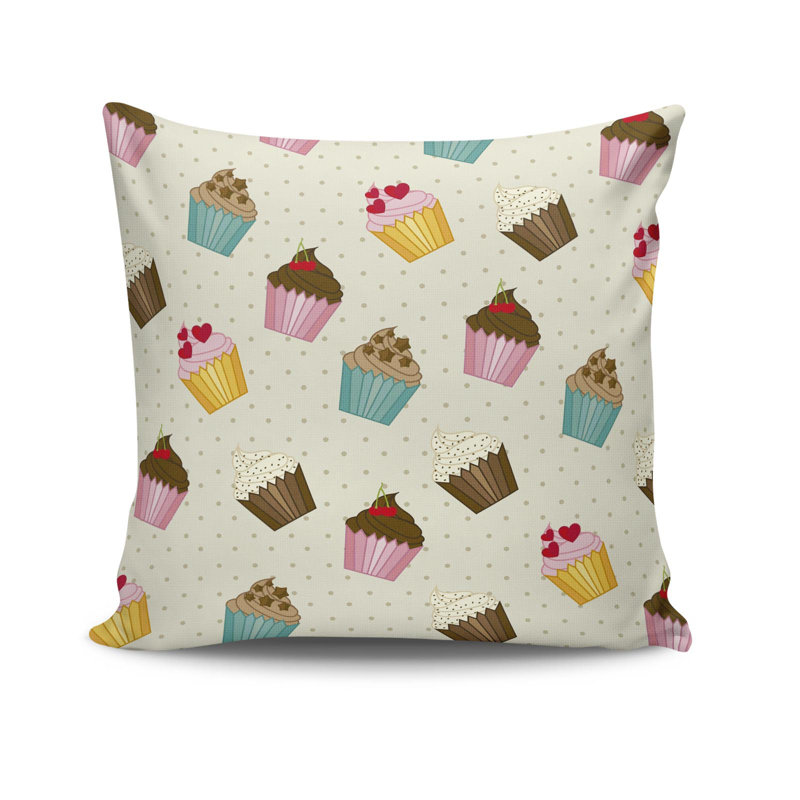 Housse de coussin carré en polyester Emori