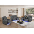 Recliner Sofa Set Faux Breathable Leather Living Room Power Reclining 3-piece Set