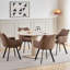 Linen Blend Upholstered Armchair-186096036-186096035-186096045