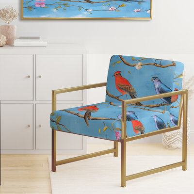 Mailer - Upholstered Farmhouse Accent Arm Chair