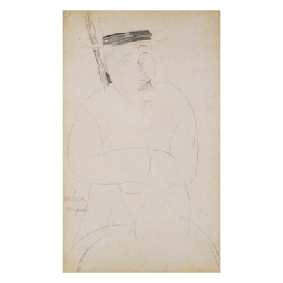 Portrait d'Adolphe Basler par Amedeo Modigliani - Estampe numérique