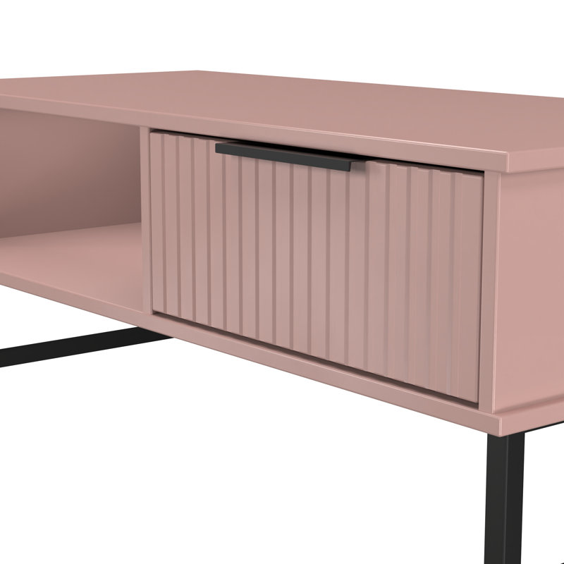 Takirra Coffee Table with Storage, Pink