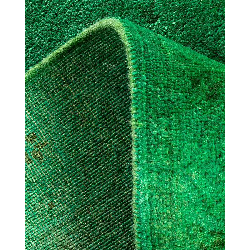 Tapis vert unique de 2 pi 7 po x 23 pi 1 po Yaseer