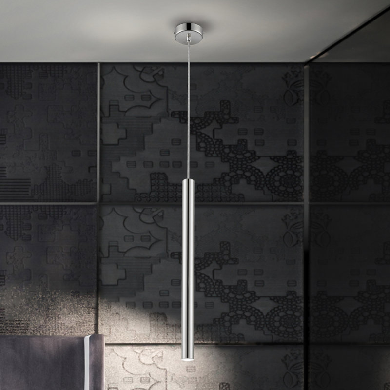 Kuhlmann 1 - Light LED Cylinder Pendant, Chrome