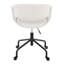 Chaise de travail en métal et similicuir élégant-125535703-125535707