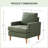 Armchair With Solid Wood Legs Set Of 2-714628588