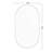 Silver 20 X 33 Inch Metal Oval  Mirror