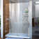 Unidoor 51" W x 72" H Hinged Frameless Shower Door with Clearmax™ Technology