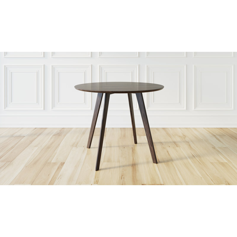 Donasia Round Dining Table, Charcoal Walnut
